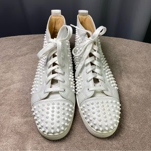 Men’s Christian Louboutin spiked high top sneaker / trainer size 42.5